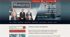 Desktop Screenshot of marcottelawfirm.com